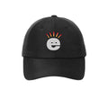 Logo Embroidered Perforated Cap - Black