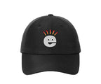 Logo Embroidered Perforated Cap - Black