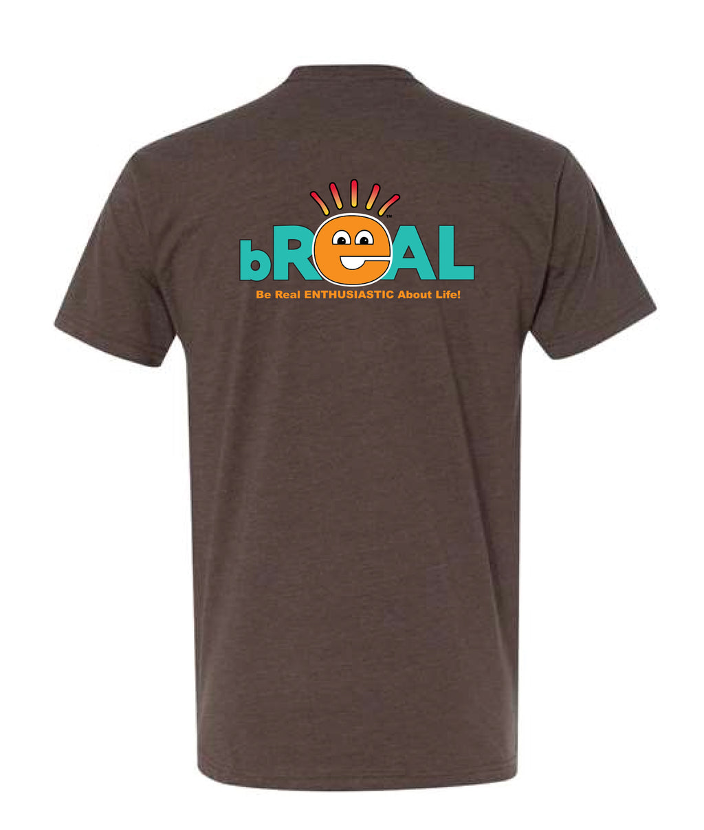 Retro Back Logo Brown T-Shirt