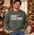 Merry Everything Green Crewneck Sweatshirt (Adult)