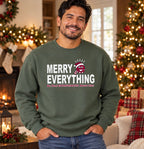 Merry Everything Green Crewneck Sweatshirt (Adult)