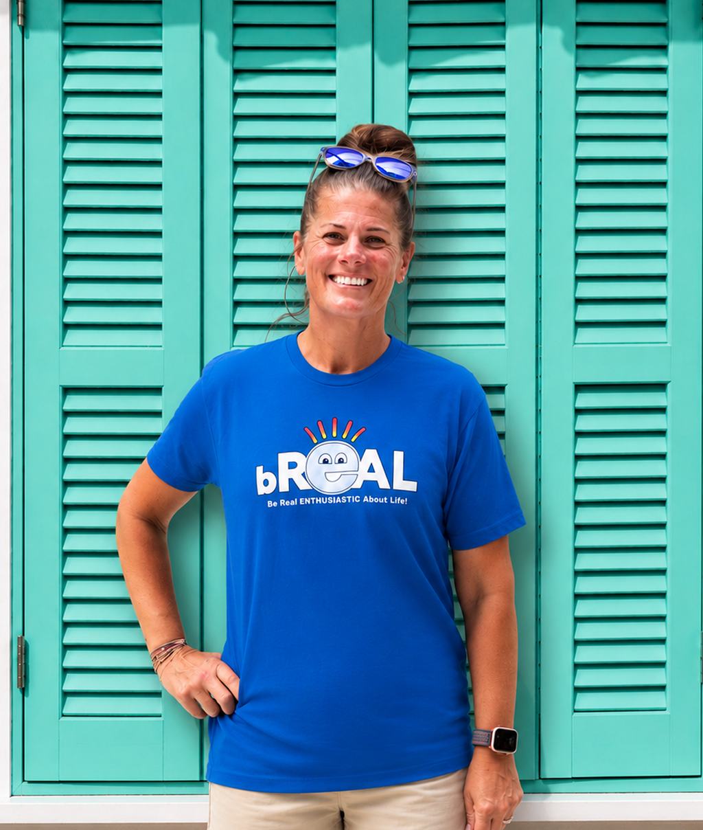 Blue Front Logo T-Shirt
