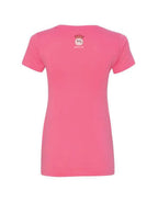 V-Neck Front Logo Pink T-Shirt