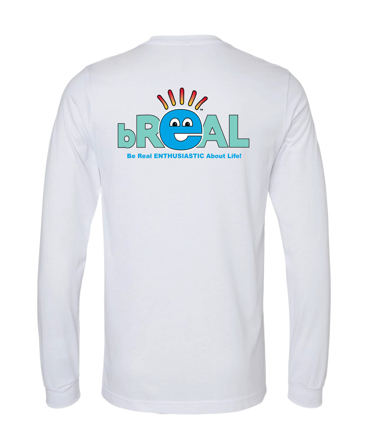 Long Sleeve Back Logo White T-Shirt