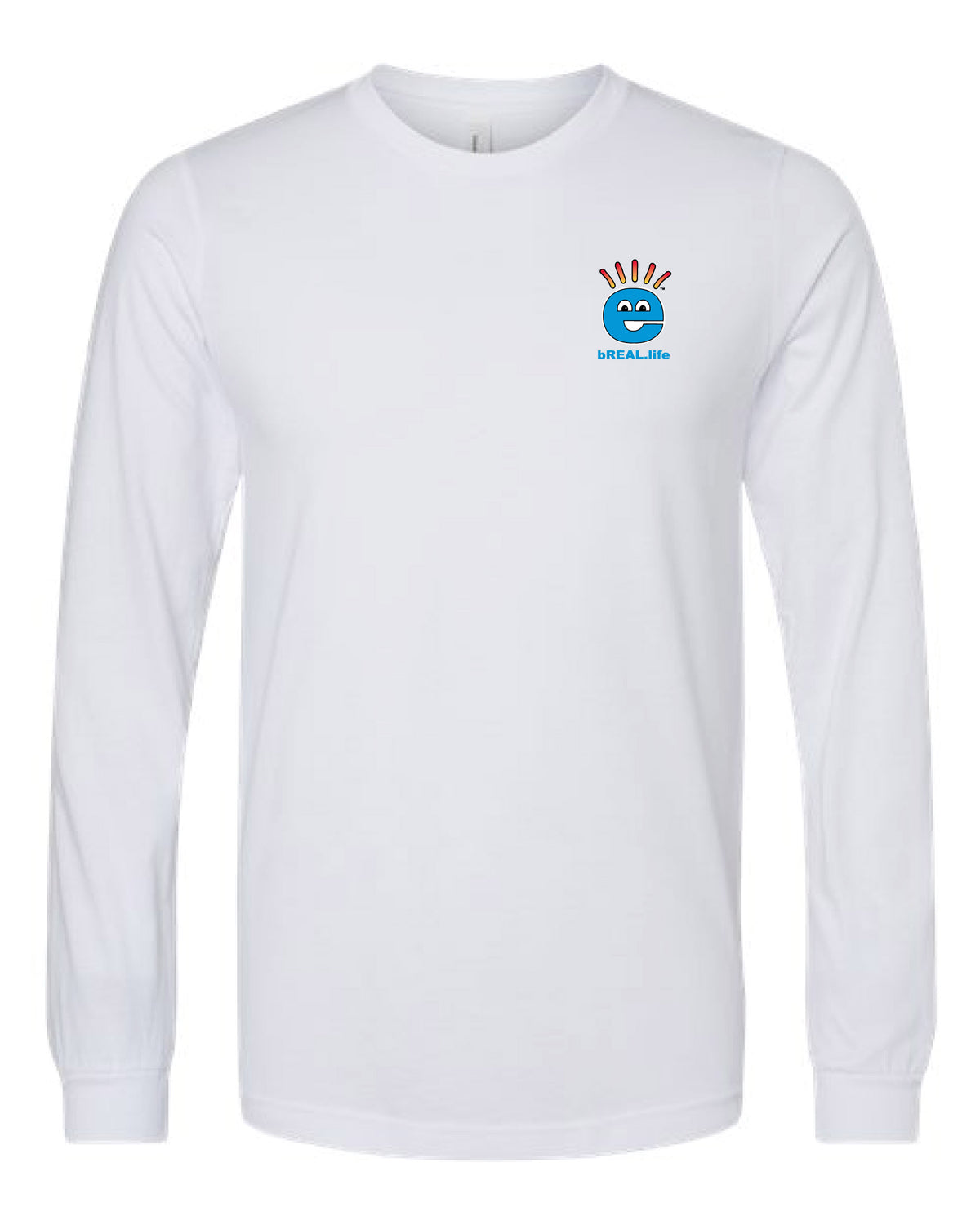 Long Sleeve Back Logo White T-Shirt