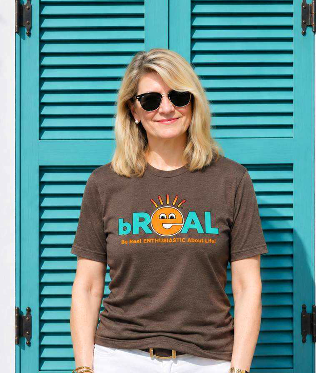 Retro Front Logo Brown T-Shirt