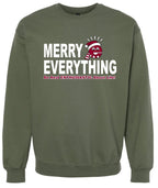 Merry Everything Green Crewneck Sweatshirt (Adult)